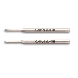 Caran D'ache Goliath Ballpoint Pen Refill Medium Black (Pack of 2)
