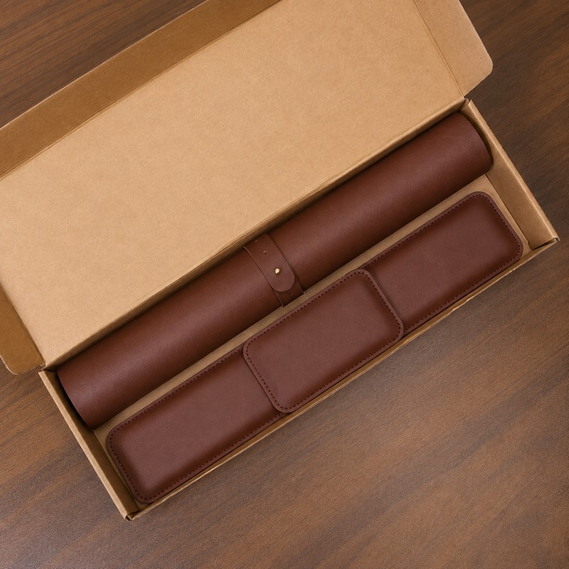 Waterproof PU Leather Desk Mat Set for Office & Gaming
