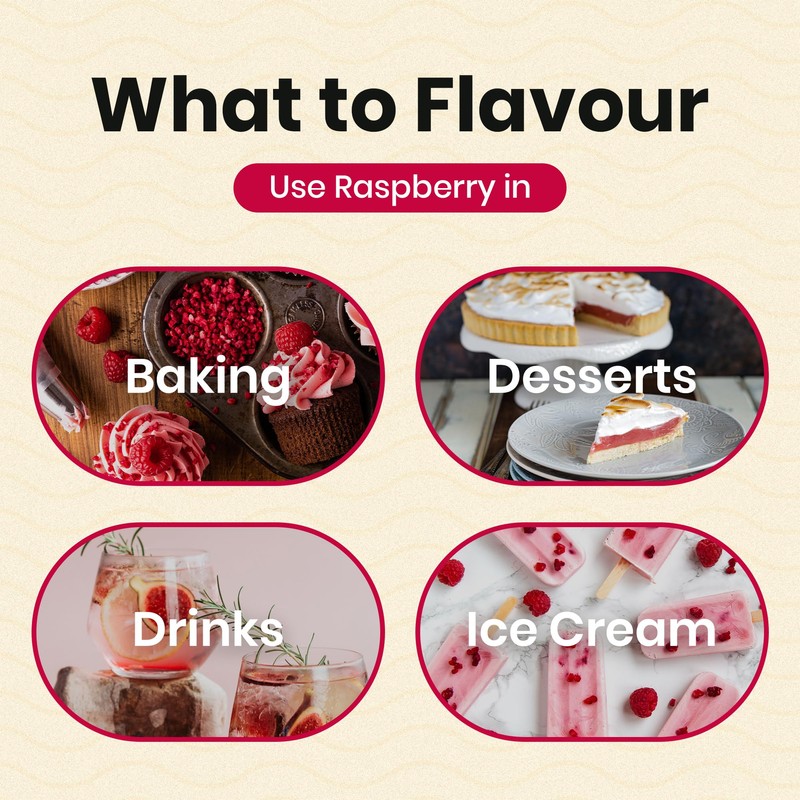 Foodie Flavours Natural Raspberry Flavouring, High Strength - 15ml