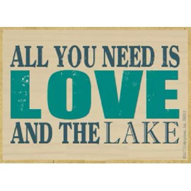 ALL YOU NEED IS LOVE AND THE LAKE New Kitchen Fridge Gift Magnet 2.5"x3.5" A24