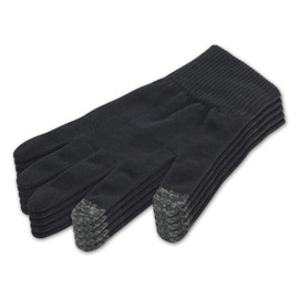 DONFRI 5 Pairs Cotton Gloves, Sleep Gloves, Rough Hand Care, Smartphone Compatible, Men's, Night, Chirmushiri, Atopic, Recommended for Sleeping (Black, L)