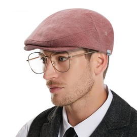 Clape Unisex Cotton Flat Cap Gatsby Ivy Irish Newsboy Hat Vintage Duckbill Hat Beret Driving Hat Breathable Peaked Hat