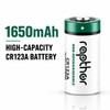 rapthor CR123A 3V Lithium Batteries, 40-Pack, 1650mAh Non-Rechargeable