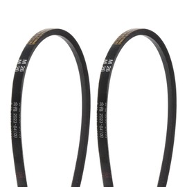 QUARKZMAN Pack of 2 M-26 Rubber V-Belt Drive Transmission Belt 26 Inch Pitch Strap 10 mm Width 5.5 mm Height JIS Standard Industrial Power Belt for Machine Park Mowers