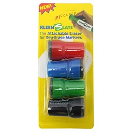 Kleenslate Concepts LLC. Kleenslate Attachable Erasers for Large Barrel Dry Erase Markers Whiteboard Accessories