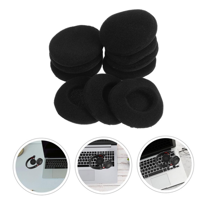 SHINEOFI 10Pcs Ear Pad Covers for Headphones Earbud Replacement Cushions