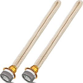 Maitys 2 Pieces Oil Lamp Wick Fragrance Oil Lamp Wick Replacement Air Control Catalytic Burner for Diffuser Aromatherapy Home Decoration, 6.3 Inch(Gold)