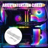 ARGB Extension Cable Strong Conductivity Flexible 24P ARGB Motherboard Power