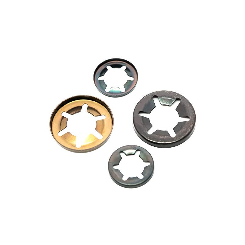 Starlock Washers For Shaft Retaining Push On Clips 2mm -