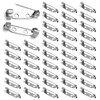 SYEYCW 250 Pcs Brooch Pins, Brooch Backs, Silver Badge Pin
