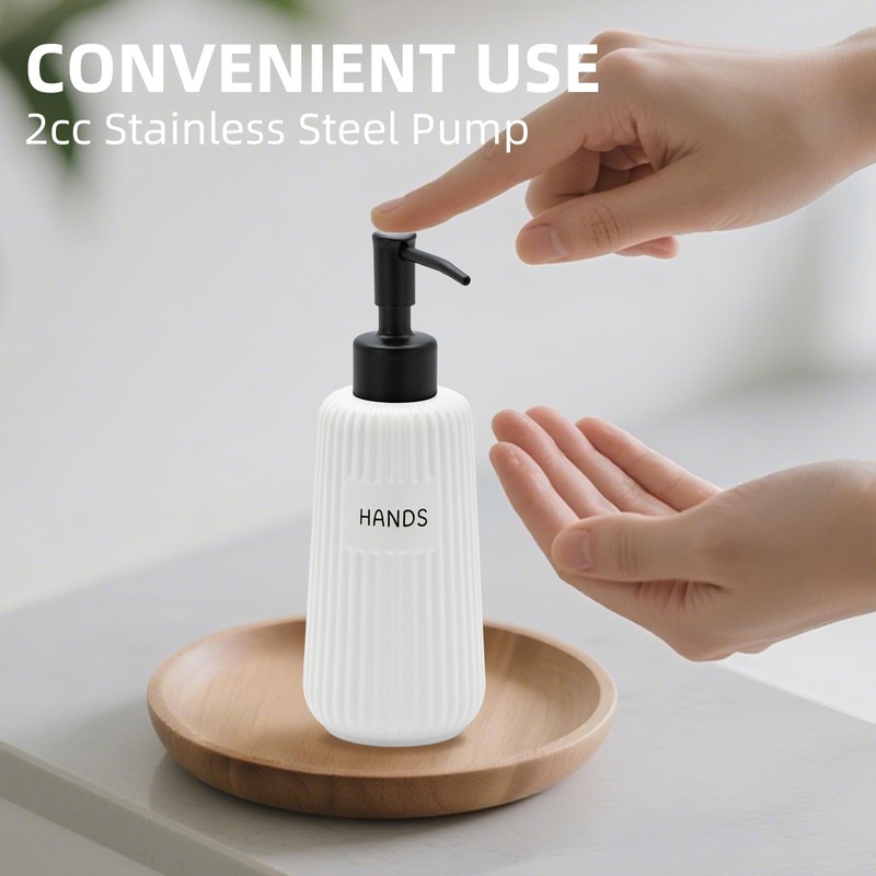 Karisky Kitchen Soap Dispenser Set with Stainless Steel Pump and