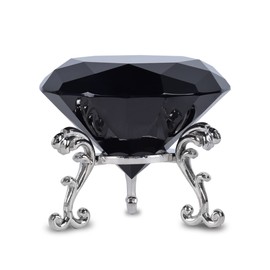 FBBULES Crystal Diamond Paperweight Ornament with Metal Stand and Microfiber Pouch for Home Office Wedding Party Decoration