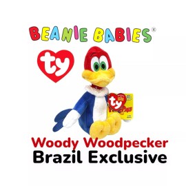 Ty Woody Woodpecker Beanie Babies Brazil Only Exclusives -Retired-