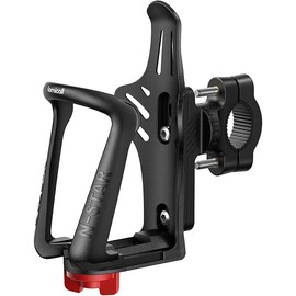 Lamicall Bike Water Bottle Holder - [for 2-2.75" Diameter Bottles] [for Handlebar & Frame] Motorcycle Cup Holder, Bicycle Drink Cage with Screw Tool, Fit Standard and Smaller Size Bottles