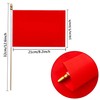 LoveVC 20 Pack Solid Color Plain Red Blank Sublimation Flags