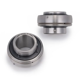 XIKE 2 Pcs Chrome Steel UC206 Bore 30mm Insert Ball Bearings, with Sealed and Set Screw, Fits P206/F206/FL206/T206/PA206/FA206/FB206 and More Bearing Housings.