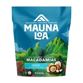 Mauna Loa Premium Hawaiian Roasted Macadamia Nuts, Milk Chocolate Coconut Flavor, Cocoa Dusted, 28 Oz Bag (Pack of 1)