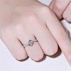 Unbranded 925 Sterling Silver Classic Angel's Kiss Adjustable Ring