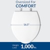 BEMIS 1000CPT Paramont Heavy Duty OVERSIZED Closed Front Toilet Seat