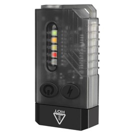 Vortex V10 Linterna V10 EDC con rojo UV azul, verde, amarillo, blanco, señales de emergencia fluorescente, potente 1000 lm, recargable mini bolsillo LED USB tipo C