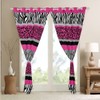 Zebra Stripes Window Curtains for Leopard Curtains For Kids Boys