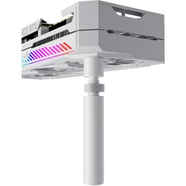 upHere GPU Support Bracket White, Adjustable Height Graphics Card Support with Magnet and Non-Slip Sheet, GPU Sag Bracket for Universal Video Card, 70-120mm(L), GB70T