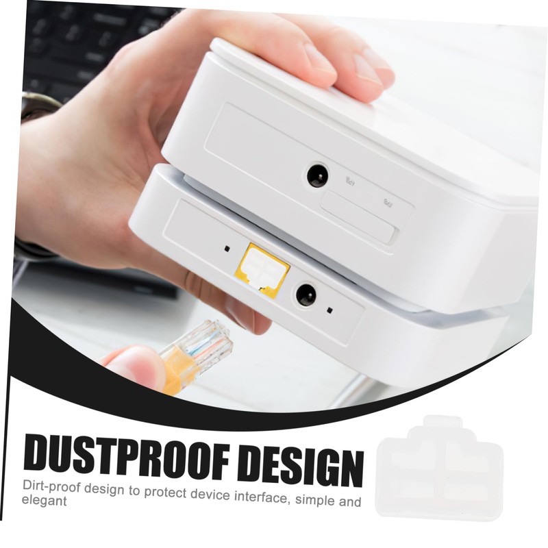 OSALADI 50pcs Ethernet Hub Port Dust Caps Dust Protector for