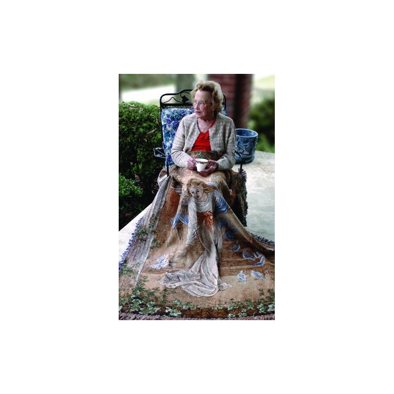 Manual 50 x 60-Inch Tapestry Throw, Angel of Light,Bedroom