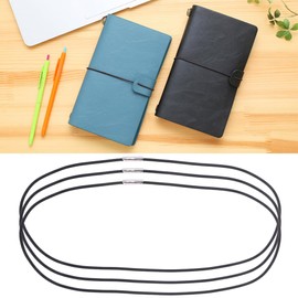 CAXUSD 6pcs Notebook Elastic Spring Bands Connecting Insert Refill Replacement Strap Bands Stretchy Closure Loop for Travel Journals Planner