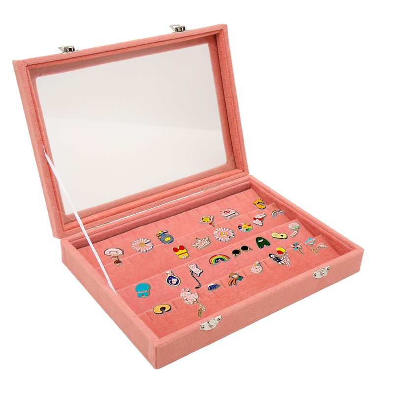 Pin Display Case Clear Dustproof Medal Display Case Frame for