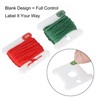 Hamtery 50 Pcs Acrylic Embroidery Floss Bobbins Blank Refill Set