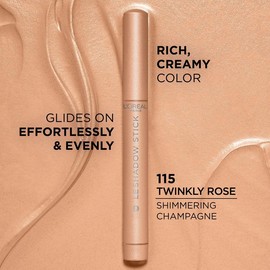 L’Oréal Paris Le Shadow Stick Eyeshadow, Blendable, Smudge-Resistant, Cream Eyeshadow, L'Oreal Paris Makeup - Color: Twinkly Rose