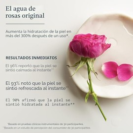 HERITAGE STORE Agua de rosas - Rocío facial refrescante con rosa de damasco, todos los tipos de piel - Spray hidratante de agua de rosas para el cuida