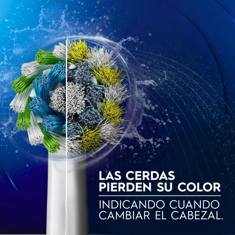 Oral Cepillos Electricos Pro Salud Power Pilas Color Blanco Azul
