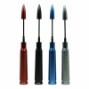 VMS RACING Anti-Theft Retractable Silver 50 Caliber Blue Bullet Antenna