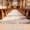 Ertzinla 3000Pcs White Artificial Rose Petals, Non-Woven Realistic Fake Petals