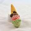 Spumoni Waffle Cone Christmas Ornament