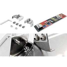 EPARTS 1 X Universal Aluminum Front Bumper License Plate Frame Relocator Holder Mounting Bracket