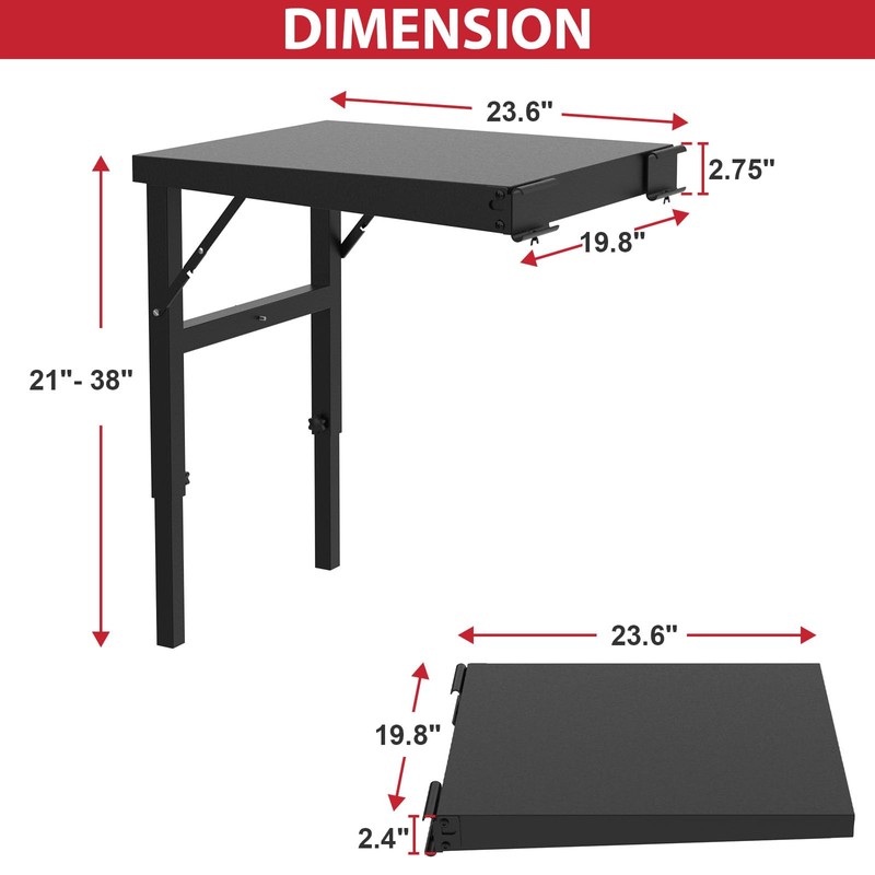 Grill Stand for Traeger Woodridge Pro/Elite Grills, Portable Folding Side