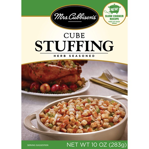 Mrs. Cubbison's Herb Cubed Stuffing Mix | 10 Ounce, Pack of 6 | Holiday Staple