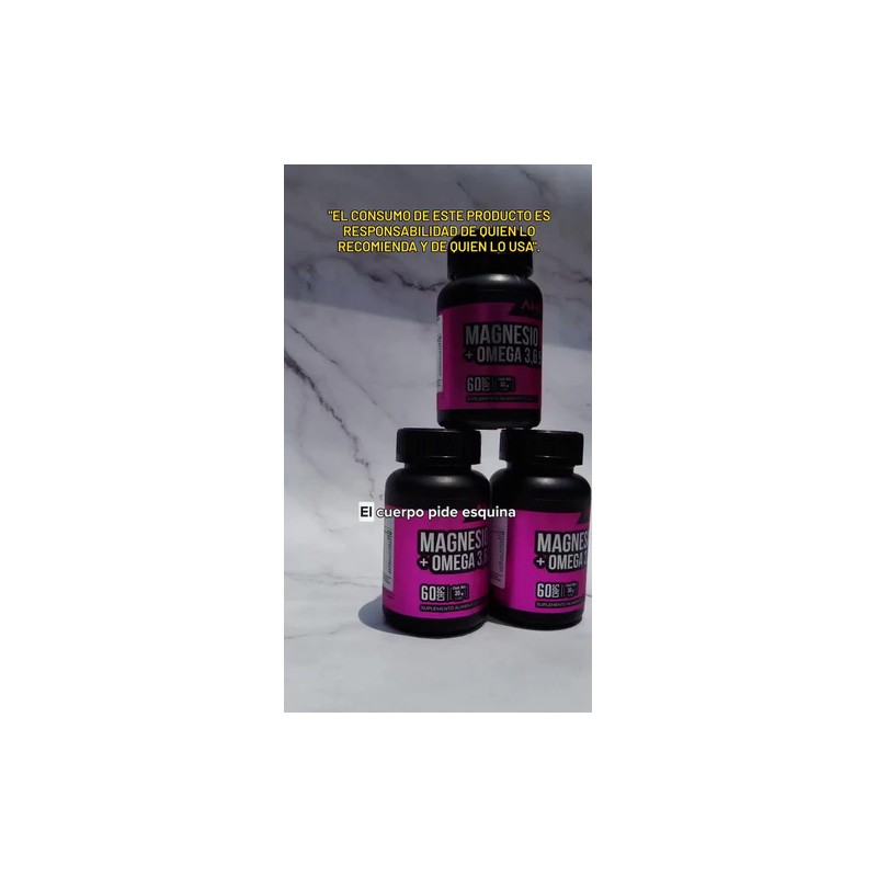Suplemento De Magnesio Y Omega 3, 6 Y 9 Con