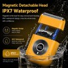 Electric Foil Shaver for Men Face Grooming Razor Beard Trimmer(Yellow)