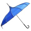 Pagoda Stick Umbrella Parasol With Polka Dots Trim Sun Rain