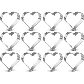 1 Dozen/12 Count Heart 4 Inch Cookie Cutters from The Cookie Cutter Shop – Tin Plated Steel Cookie Cutters