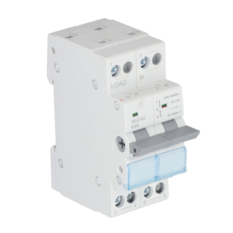 DC Isolator Switch 230V 63A 2P Dual Power Disconnect Switch