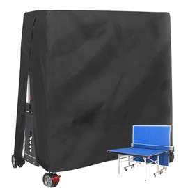 NEWFUN Table Tennis Table Cover, Outdoor Table Tennis Table, Tarpaulin, Table Tennis Table, Waterproof, Suitable for Outdoor Table Tennis Tables and Halls, 165 x 70 x 185 cm