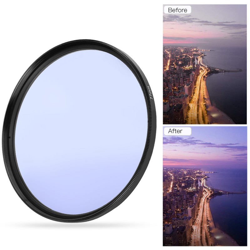 Junestar Pollution Reduction Lightweight 77mm Starry Sky Night Lens Filter