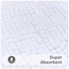 smiry Non Slip Chenille Bath Mat, 40 x 60 cm,