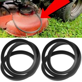 The Lord of the Tools 2Pcs Heavy-Duty B48 5L510 V-Belt 5/8 x 51-Inch 15.9 mm x 1295 mm Reinforced Rubber Belt for Industrial and Lawn Equipment Applications