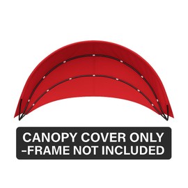 Outdoor Patio Daybed Canopy Replacement Cover – 66'' Round Retractable Sunbed Top for Wicker Rattan Daybeds, Waterproof UV & Fade Resistant, Easy Install with Hook & Loop (Only Canopy Cover Wine red)